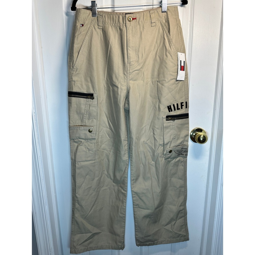 VTG Tommy Hilfiger Cargo Pants Utility Pockets Boys Size 18‎ NWT